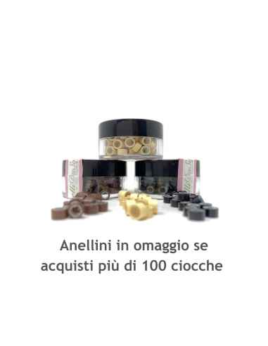 Extension con Microring - ciocche capelli veri...