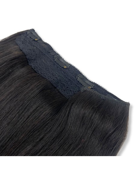 Extension con clip capelli veri