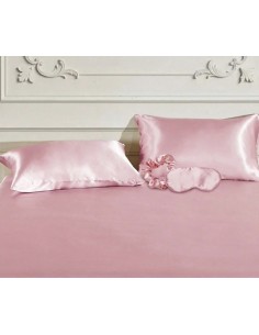 Kit notte in raso, cuscino maschera e fascia 2