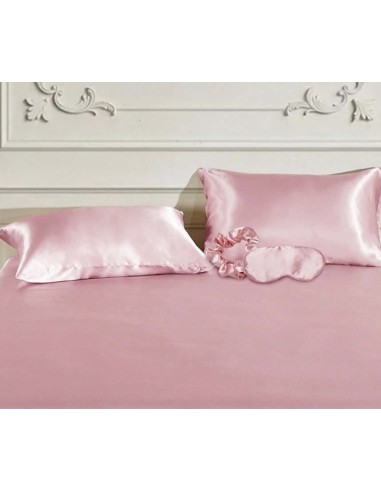 Kit notte in raso, cuscino maschera e fascia